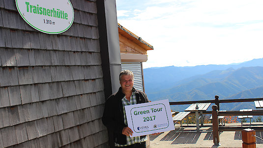Gerald Zöchinger und die Traisnerhütte sagen Servus zur Green Tour 2017