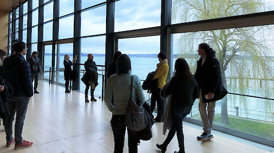 People at the Bregenz Festival Theatre