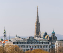 Blick auf das Vienna Marriott Hotel