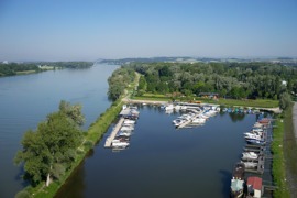 Camping und Pension Au an der Donau Luftaufnahme