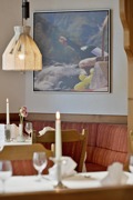 Restaurant mit Kamin