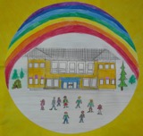 Kinderzeichnung der Regenbogenschule Kinderzeichnung der Regenbogenschule