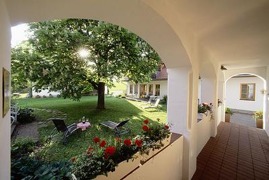 Naturidyll Hotel Landhofmühle Blick nach außen