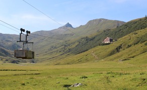 Hütte vor dem Glingspitz