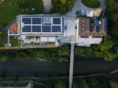 Drohnenaufnahme Photovoltaikanlage