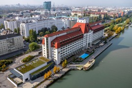 Hilton Vienna Danube Luftansicht