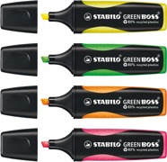 STABILO® GREEN BOSS® gelb/grün/orange/pink