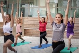 Yoga im Freien