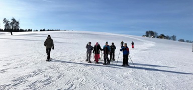 Schneeschuhwandern im Sportunterricht