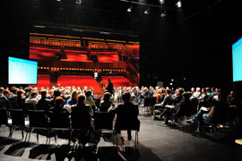 Fishbowl-Format auf der Hauptbühne des Festspielhaus Bregenz