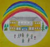 Kinderzeichnung der Regenbogenschule