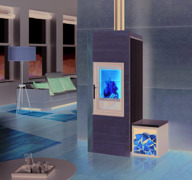 Small-Edition EBH50 Sichtbetondesign mit Sandsteinstreifen