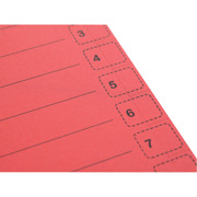 Trennbl&auml;tter mit Micro Perforierung 250 g/m&sup2; ROT