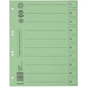 Trennbl&auml;tter mit Micro Perforierung 250 g/m&sup2; GR&Uuml;N