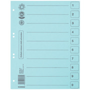 Trennbl&auml;tter mit Micro Perforierung 250 g/m&sup2; BLAU