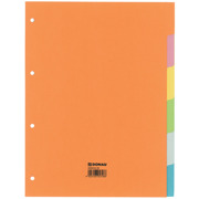 Farbregister 6teilig, A4, 215 g/m&sup2; Karton