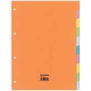 Farbregister 10teilig, A4, 215 g/m&sup2; Karton