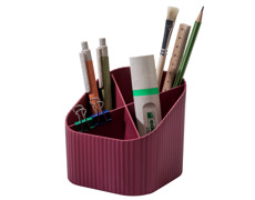 Schreibtischk&ouml;cher, &ouml;ko-rot, bef&uuml;llt