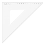 ARISTO AR4519 Dreieck 45&deg;, Hyp. 26.9cm, glasklar, ohne Facette, Teilung 19 cm