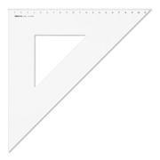 ARISTO AR4522 Dreieck 45&deg;, Hyp. 31.1cm, glasklar, ohne Facette, Teilung 22 cm