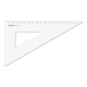 ARISTO AR6020 Dreieck 60&deg;, Hyp. 22.6cm, glasklar, ohne Facette, Teilung 19.6 cm