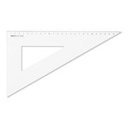 ARISTO AR6027F Dreieck 60&deg;, Hyp. 31.1cm, glasklar, mit Facette, Teilung 26.9 cm