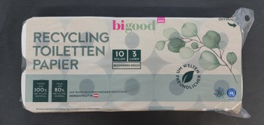 Recycling Toilettenpapier BIPA bigood 3lg