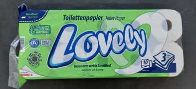 Toilettenpapier Lovely wei&szlig;