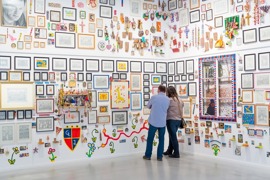 Garber Salon im museum gugging, Installation von Johann Garber