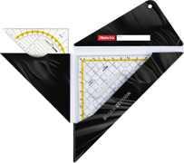 ARISTO AR18105B Geocover 3in1 Set &bdquo;Black Edition&ldquo;, bestehend aus 1 Stk. Geeocover, 1 Stk. AR1552 Geodreieck & 1 Stk. AR1650/2 TZ- Dreieck, 9003182181056 , AR18105B