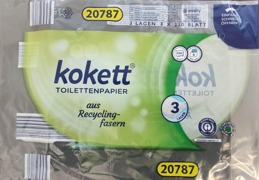 Recycling Toilettenpapier Kokett 3lg gelb