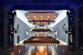 Innenansicht von der B&uuml;hne aus in den Zuschauerraum VLT