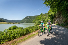 Radreise am Donauradweg nahe Schlögen Radreise am Donauradweg nahe Schlögen