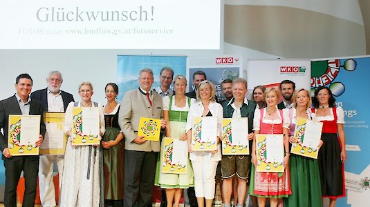 Verleihung des Österreichischen Umweltzeichens an Alpbacher Betriebe