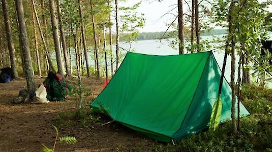 Campen im Wald