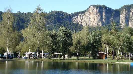 Seeansicht des Camping Rosental
