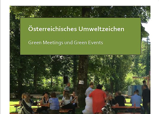 Cover Green Meetings broschüre