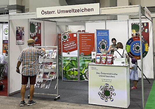 Umweltzeichen-Stand Gartenbaumesse Tulln 2025 Umweltzeichen-Stand Gartenbaumesse Tulln 2025