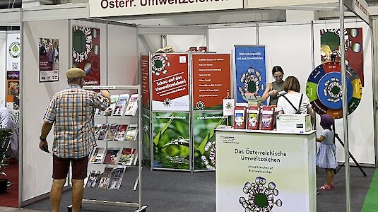 Der Umweltzeichenstand auf der Gartenbaumesse 2025
