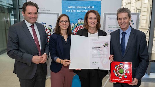 Umweltzeichen-Verleihung Wiener Linien GmbH & Co KG