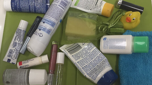 verschiedene Kosmetikprodukte